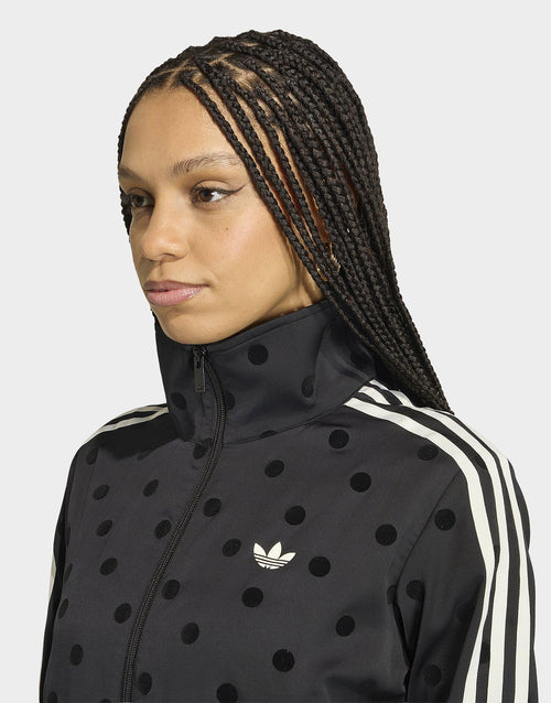 Satin Polka Dots Track Top