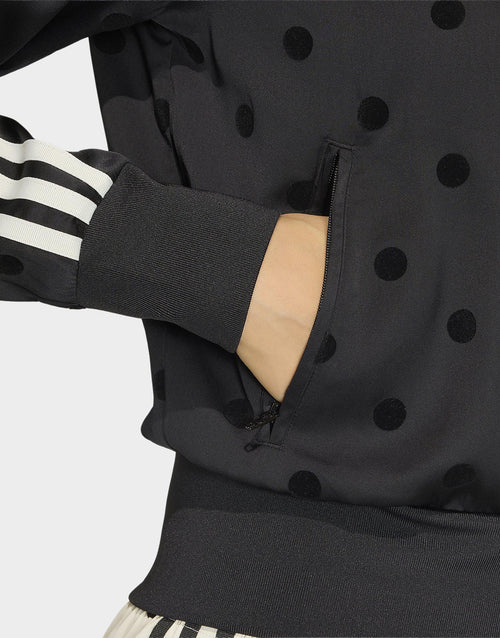 Satin Polka Dots Track Top