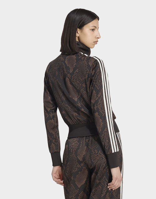 Satin Snake Print Firebird Track Top