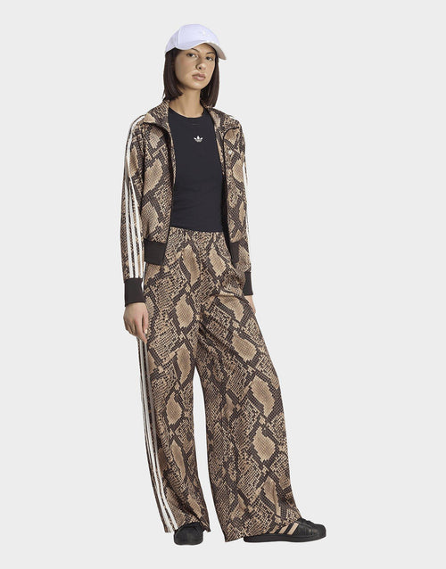 Satin Snake Print Firebird Track Pants