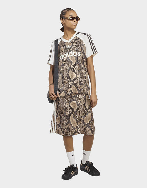 Snake Print Satin Jersey