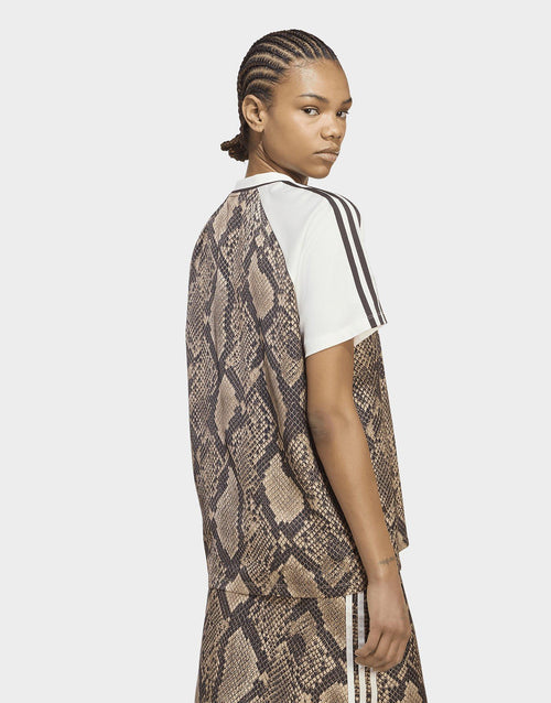 Snake Print Satin Jersey