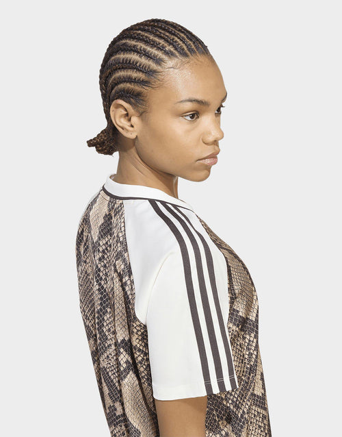 Snake Print Satin Jersey