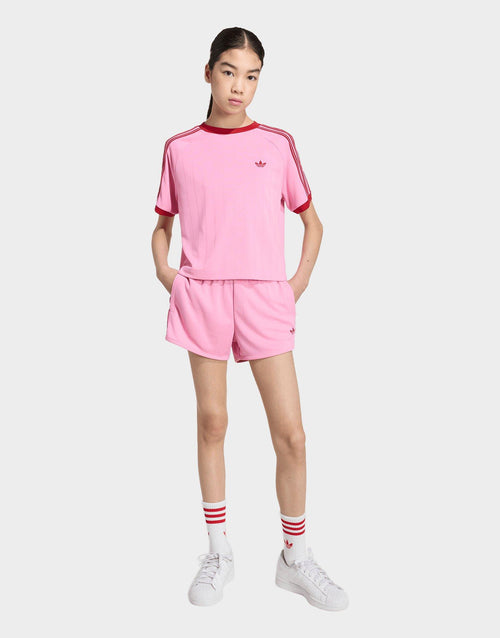 Loose Short Pinstripe T-Shirt Junior's