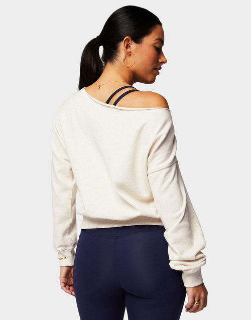 Year Round Terry Off Shoulder Sweatshirt