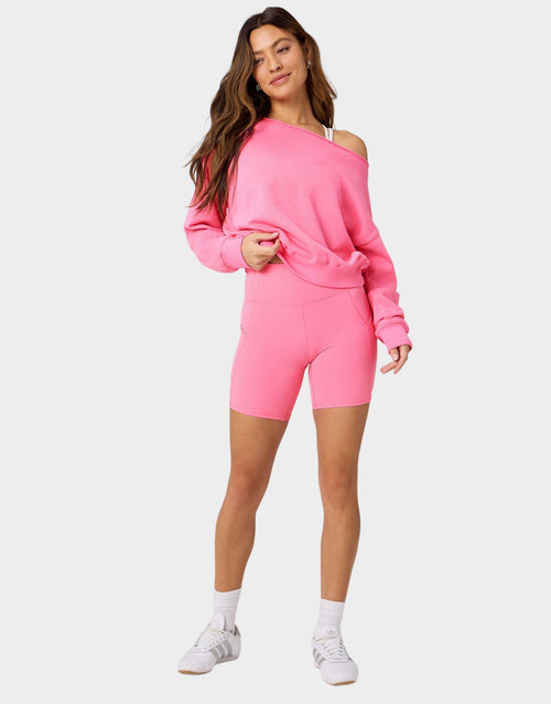 Year Round Terry Off Shoulder Sweatshirt