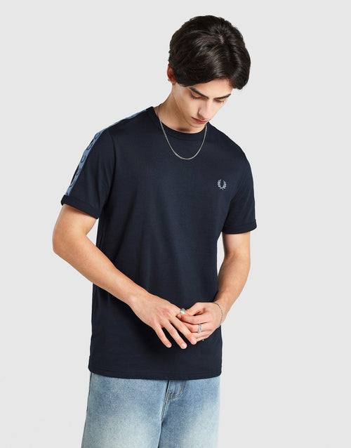 Contrasting Tape Ringer T-Shirt