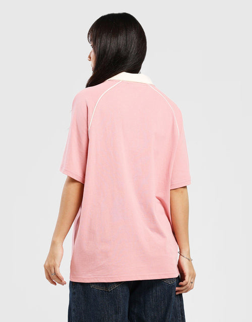 MLB Los Angeles Dodgers V-Neck Oversized Polo Jersey
