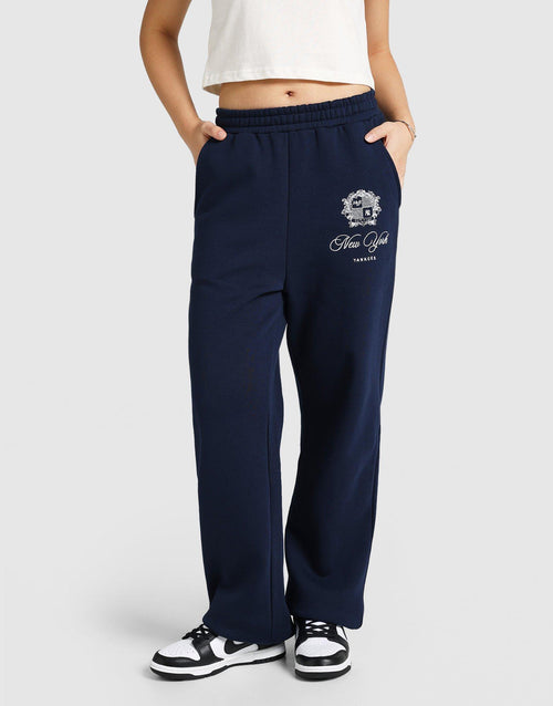 New York Yankees Wide Leg Track Pants