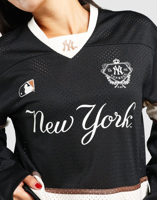 New York Panel Mesh Long Sleeve T-Shirt