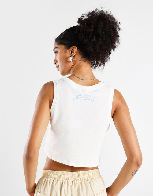 Wrapped Cropped Jersey Tank Lakers Women's