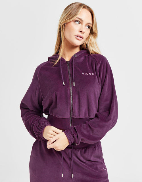 Velour Full Zip Hoodie
