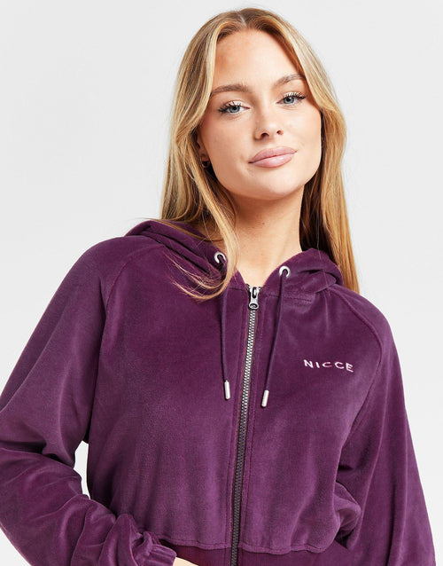 Velour Full Zip Hoodie