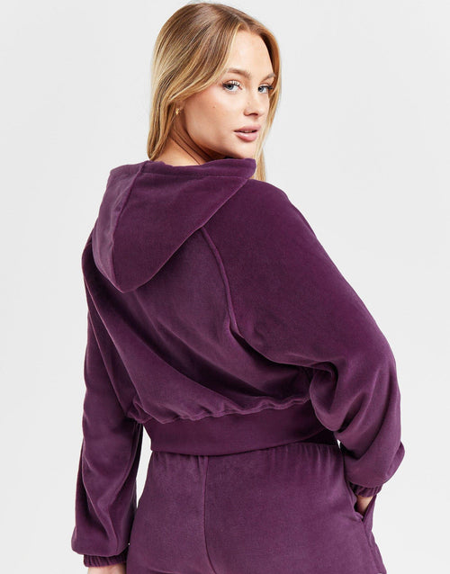 Velour Full Zip Hoodie