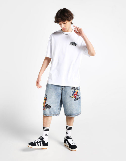Buddy Straight Washed Denim Shorts