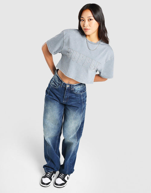 Raw Crop T‑Shirt