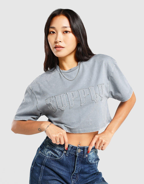 Raw Crop T‑Shirt