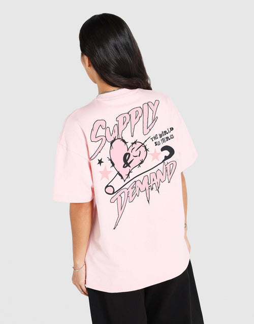 Heart Clip Short Sleeve T-Shirt