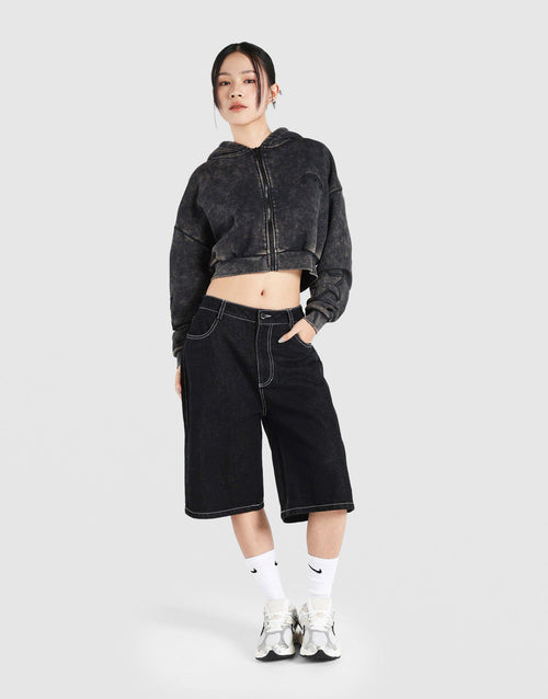 Star Boxy Full Zip Hoodie