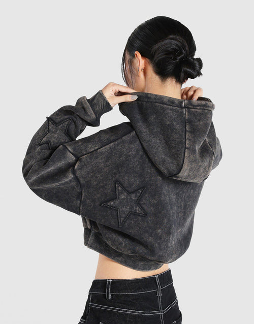 Star Boxy Full Zip Hoodie