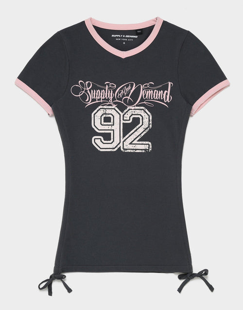 Ruched Short Sleeve T-Shirt