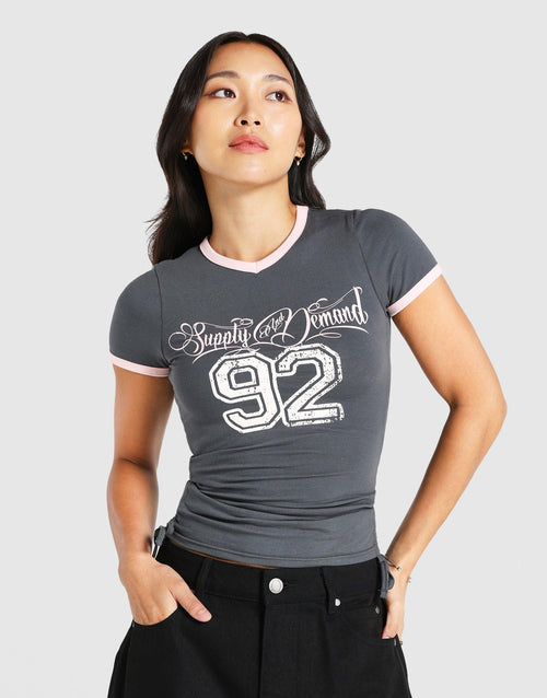 Ruched Short Sleeve T-Shirt