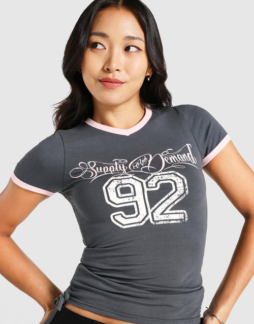 Ruched Short Sleeve T-Shirt