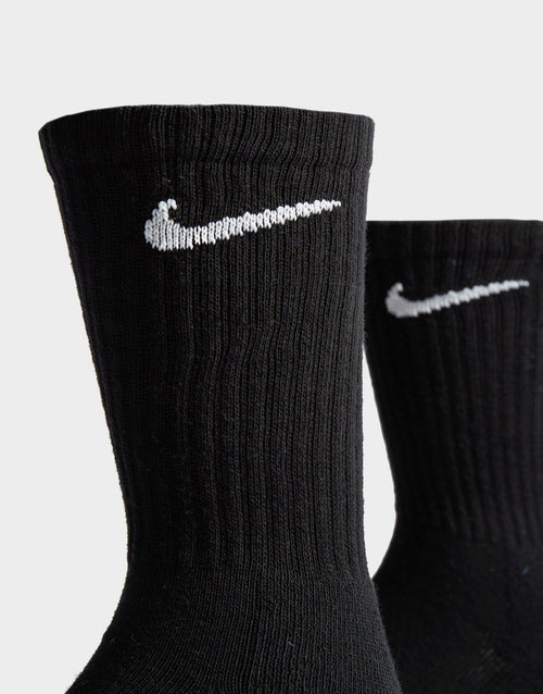 3-Pack Cushioned Crew Socks