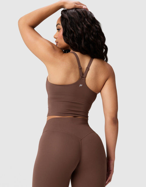 Pureluxe Push-Up Tank Top with Built-In Bra