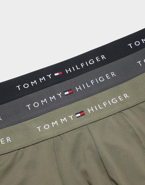 3-Pack Essential Signature Waistband Low Rise Trunks