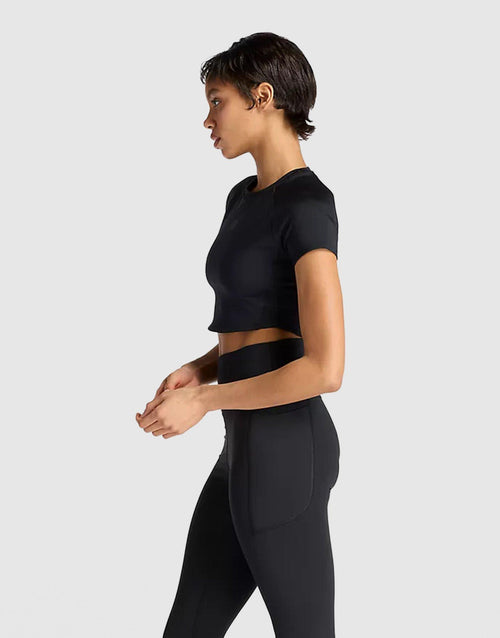 Fast Days Fitted Cropped T-Shirt