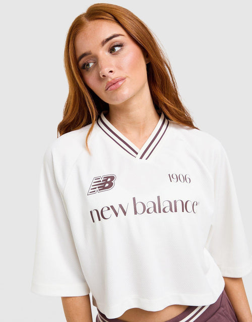 Crop Rib Sport Jersey Short Sleeve Top