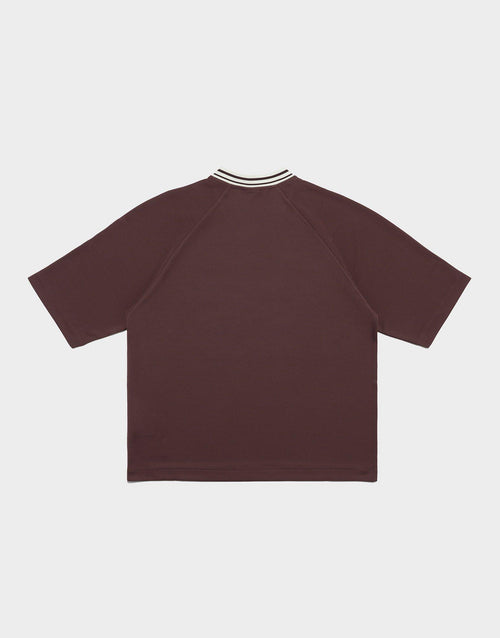 Rib Sport Jersey Short Sleeve Top