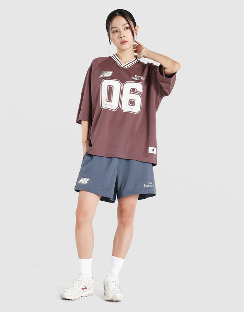 Rib Sport Jersey Short Sleeve Top