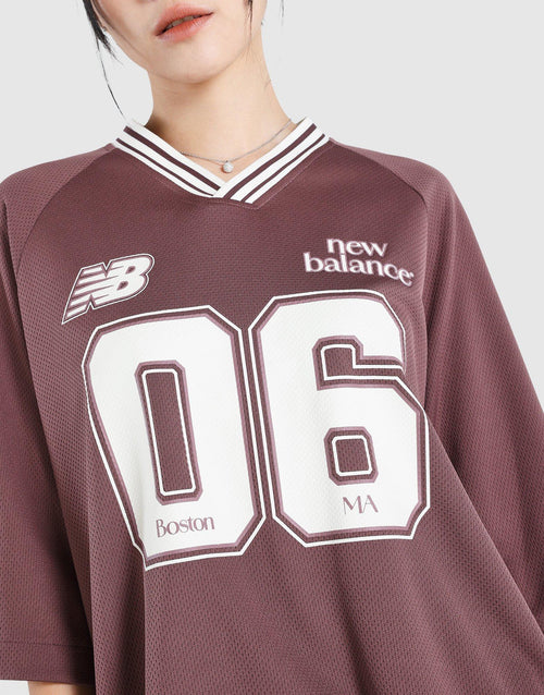 Rib Sport Jersey Short Sleeve Top