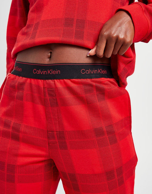 Plaid Tape Joggers