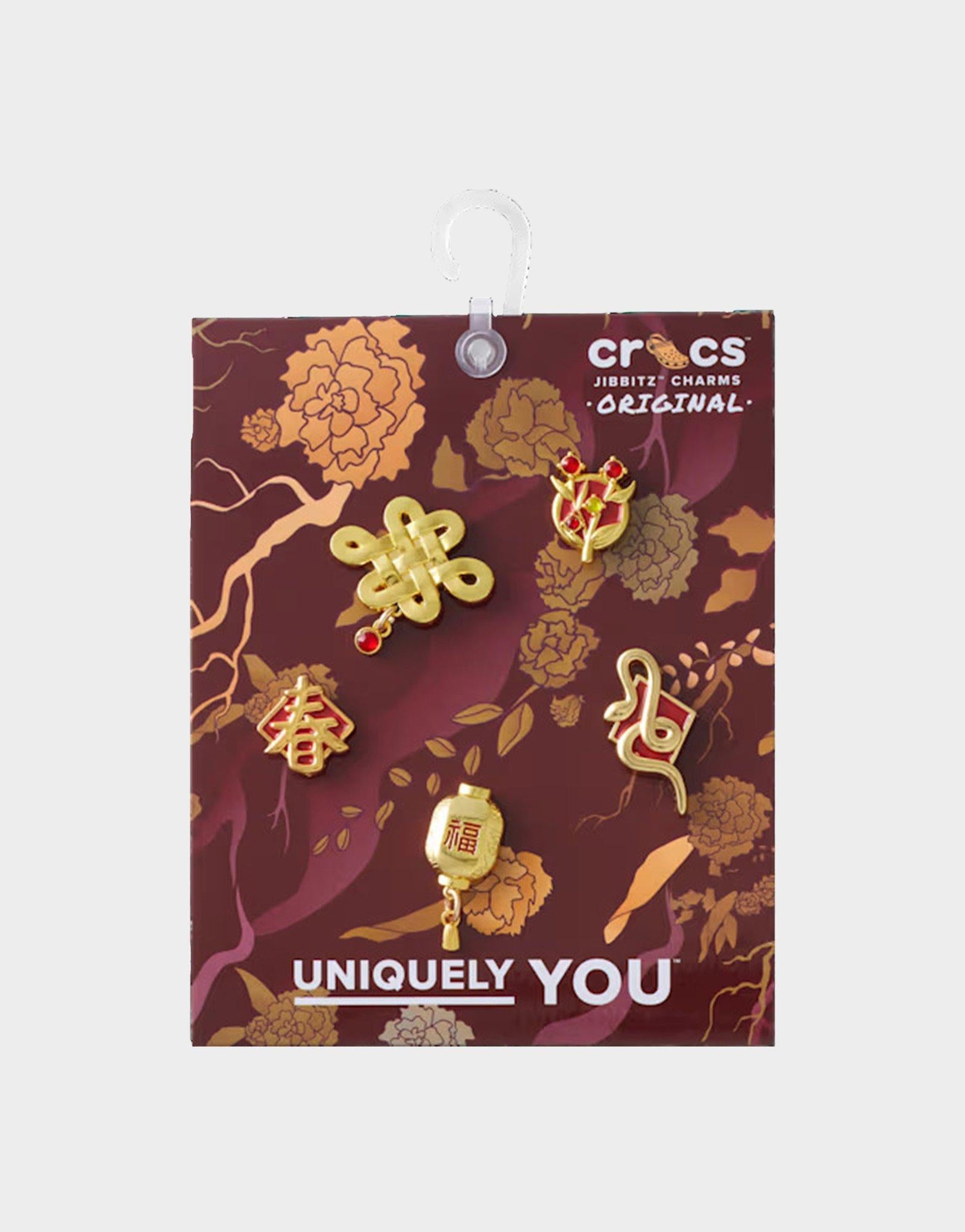 CNY Gold And Gem 5 Pack Jibbitz Charms