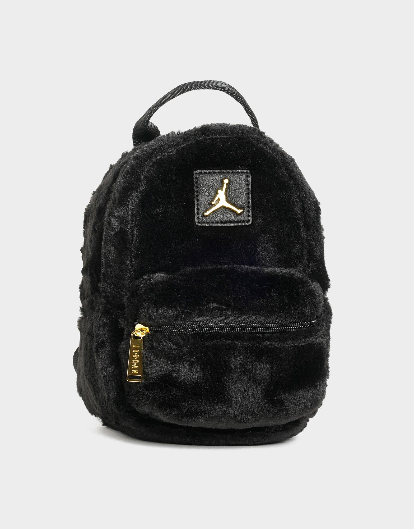 Black Jordan Jag Faux Fur Mini Backpack - JD Sports Malaysia