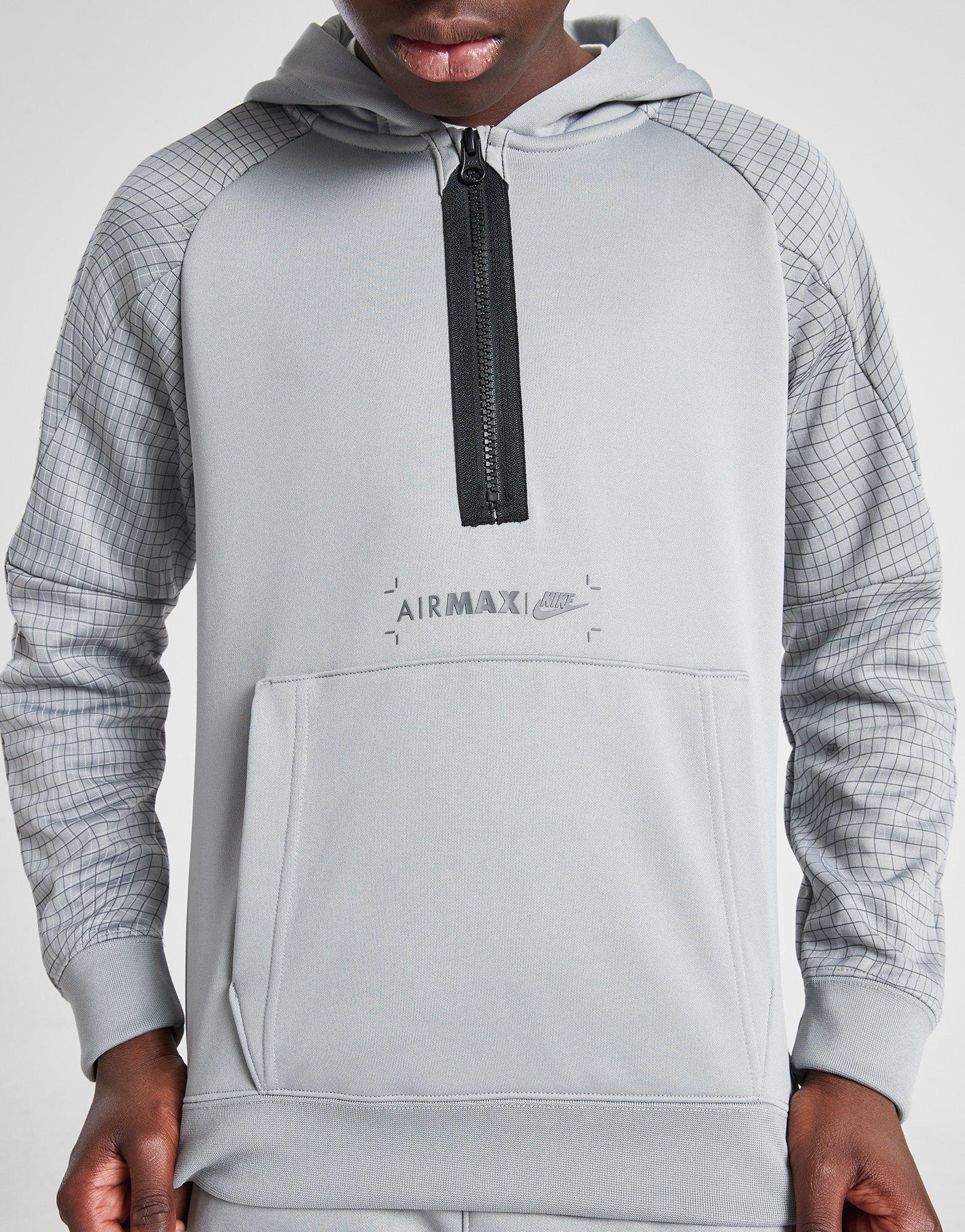 grey air max hoodie