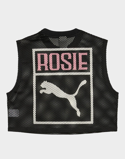 Black Puma x ROSÉ Relaxed Mesh Top JD Sports Malaysia