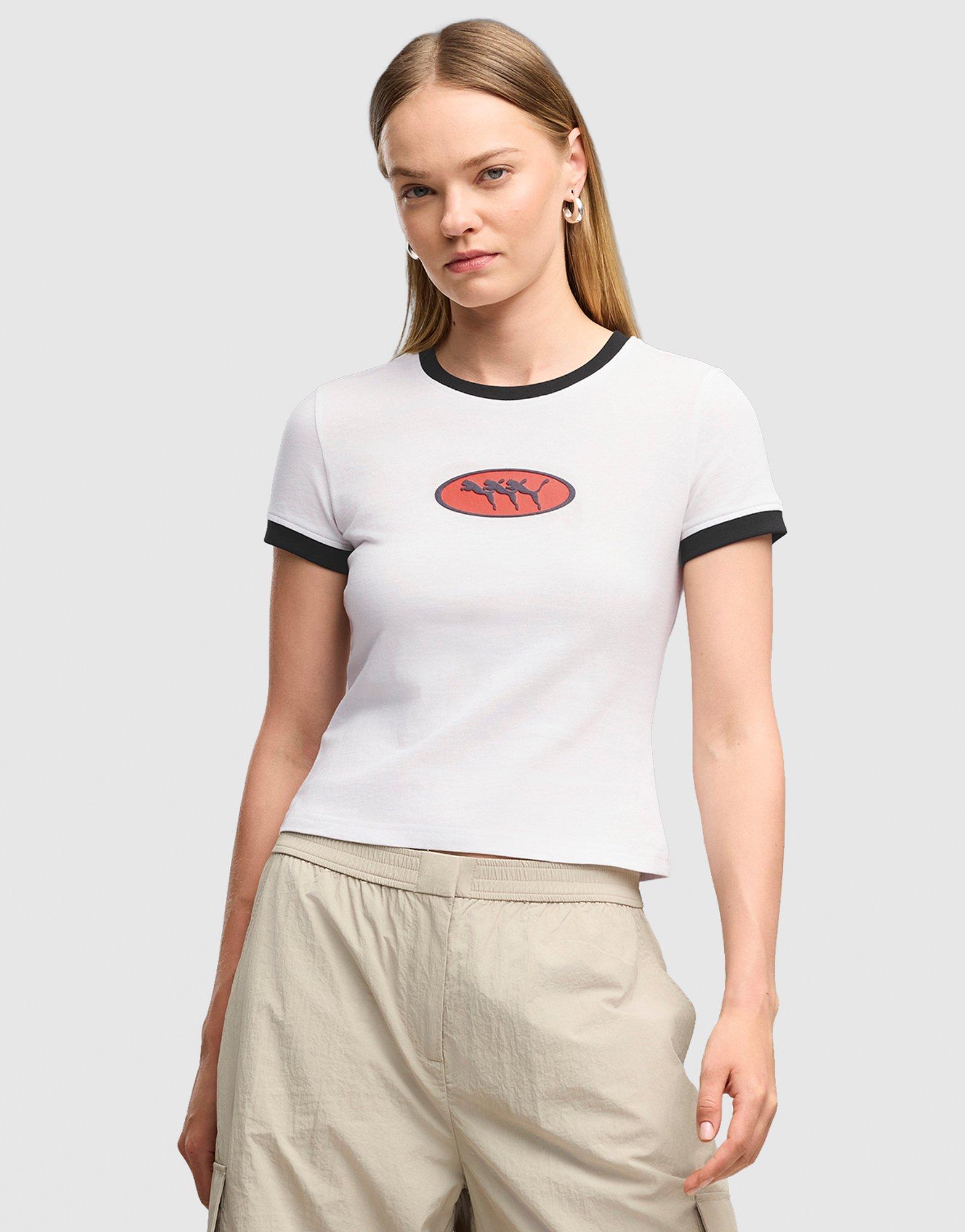 Slim Graphic Ringer T-Shirt