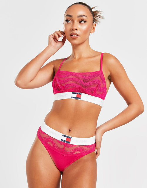 Signature Logo Lace Bralette