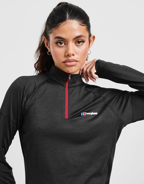 Woven Pocket 1/4 Zip Top