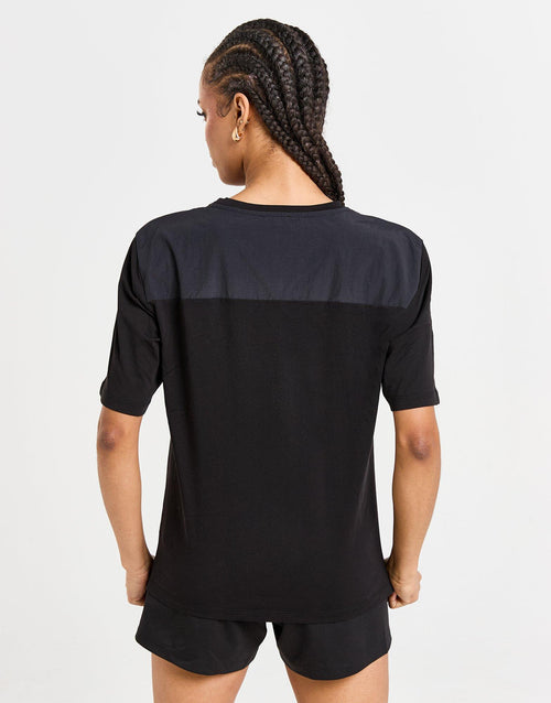 Woven Panel Short Sleeve T-Shirt