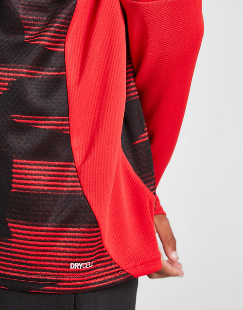 AC Milan Pre Match 1/4 Zip Top Junior