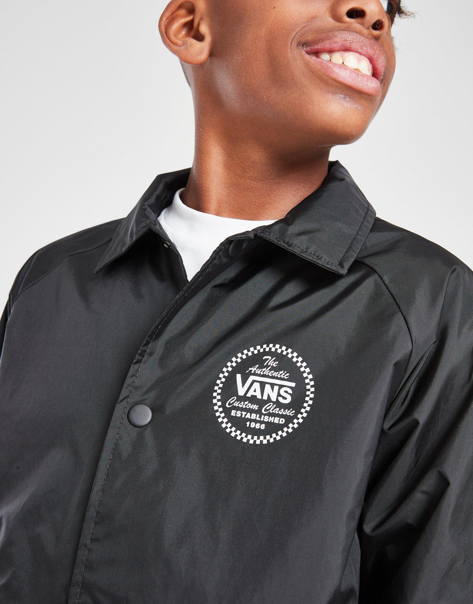 Black Vans Coach Jacket Junior - JD Sports Malaysia