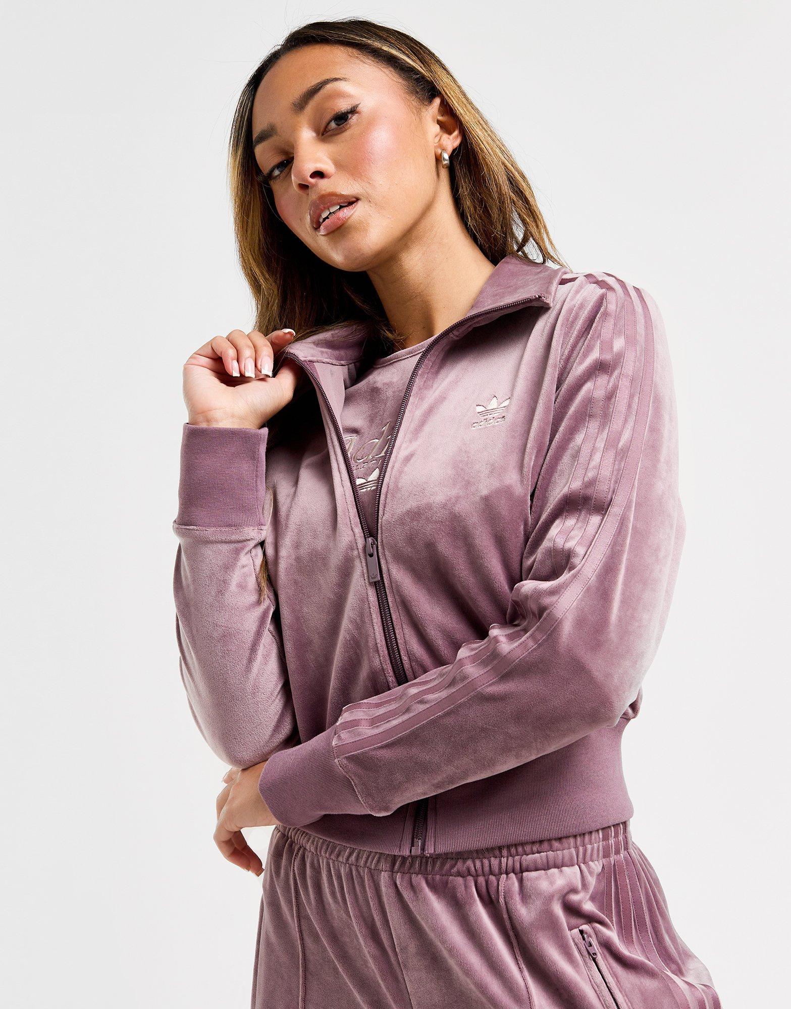 Purple adidas Velour Firebird Track Top - JD Sports Malaysia