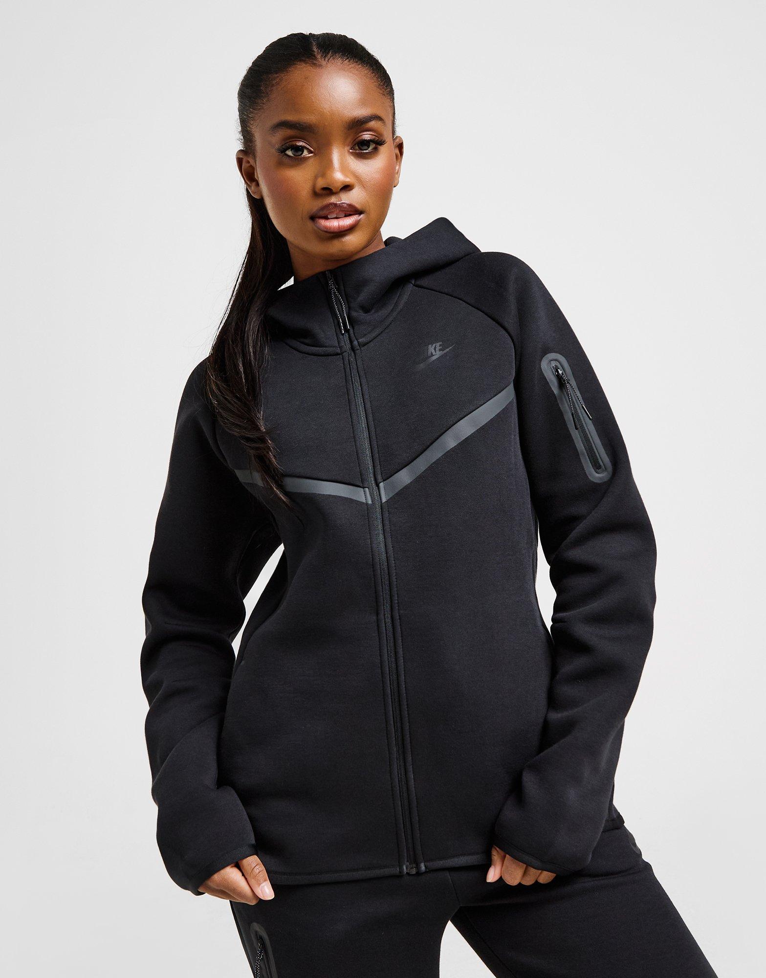 black nike tech hoodie women's