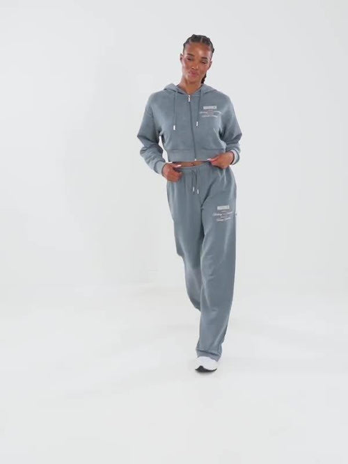 Equate Full Zip Crop Hoodie