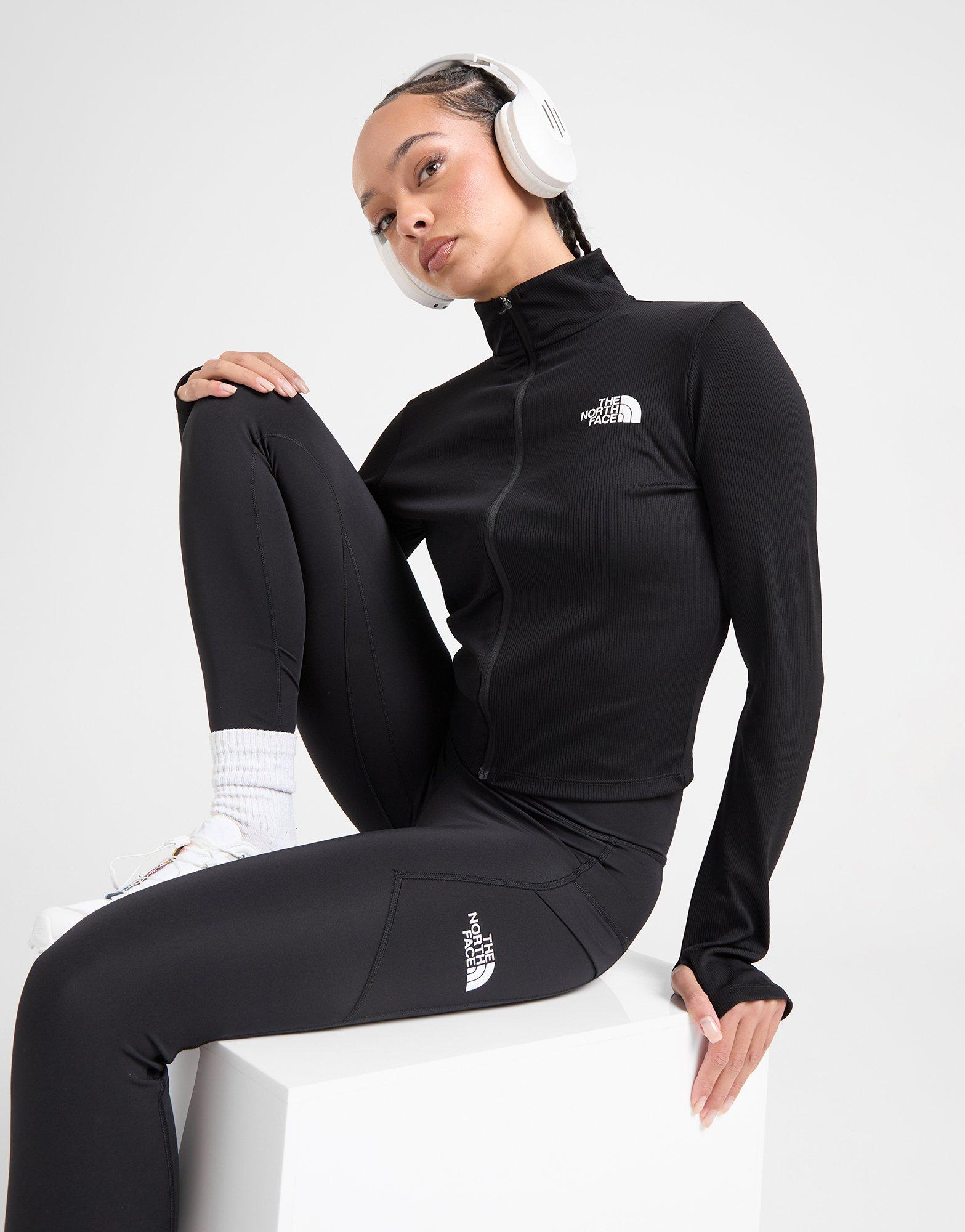 Rib Long Sleeve Full Zip Top